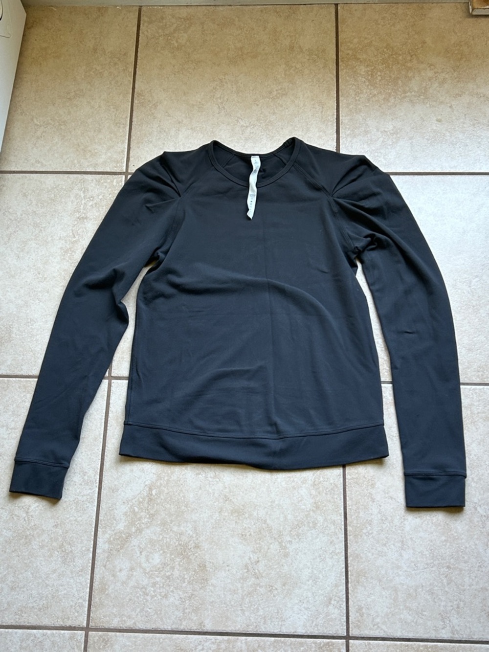 lululemon athletica Black Crewneck Top